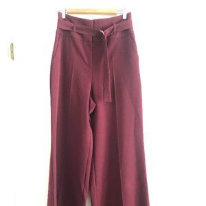 ASOS Tailored Wide Leg High Waist with Belt and Buckle Detail - 8